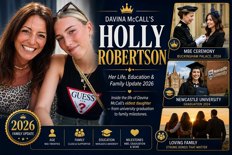 Holly Robertson with Davina McCall in 2026